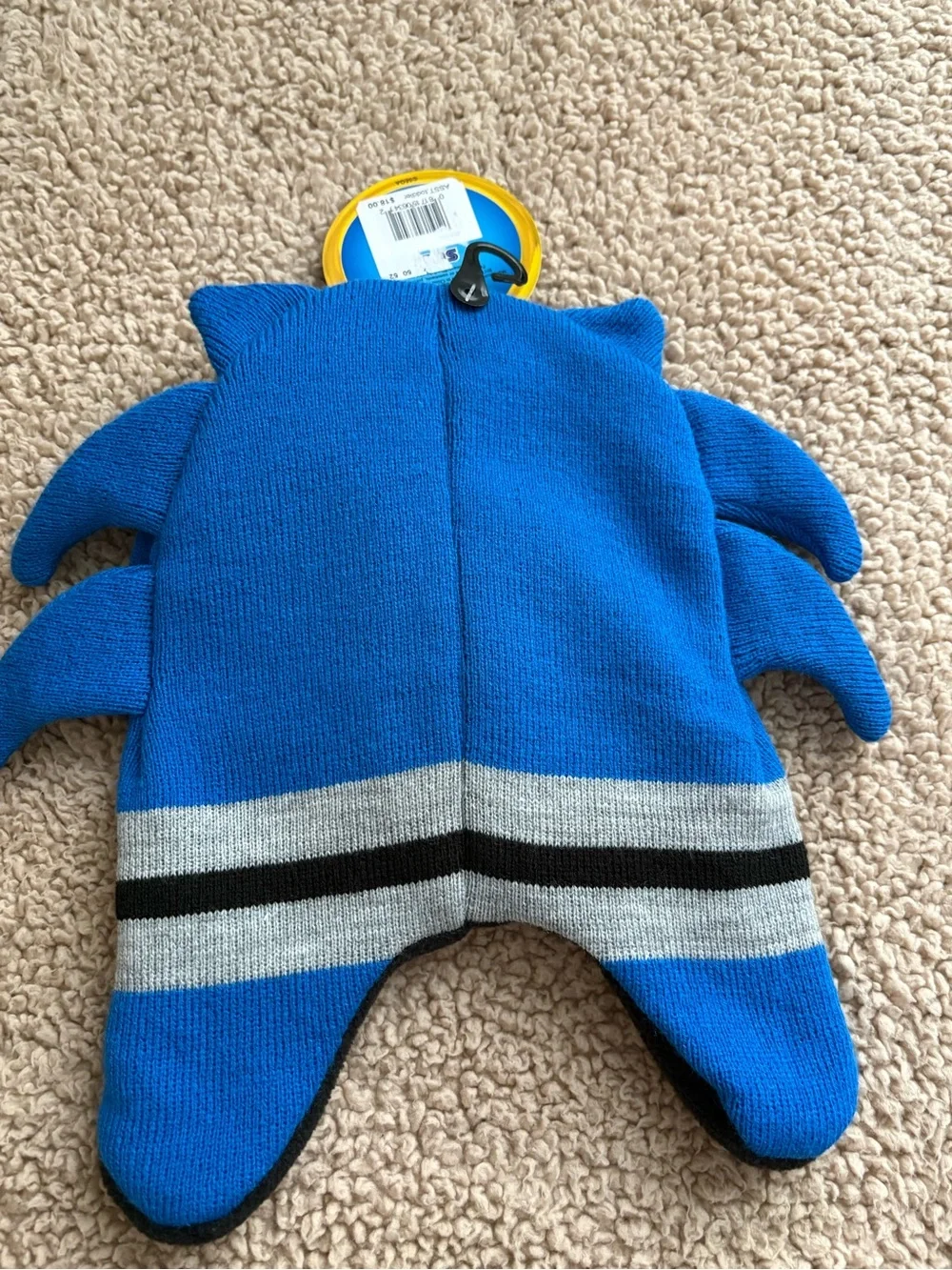 Sonic the Hedgehog Blue Kids Hat & Mittens Set